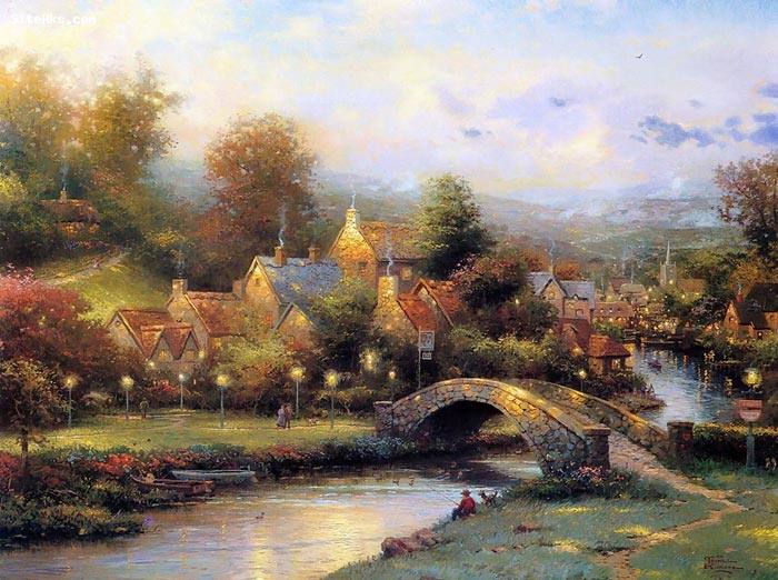 نقاشی های طبیعت اثر Thomas Kinkade