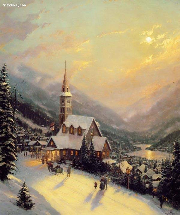 نقاشی های طبیعت اثر Thomas Kinkade