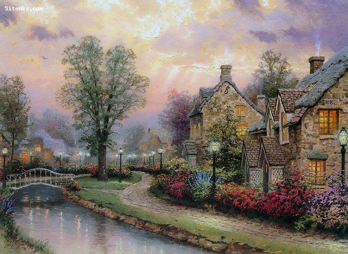 نقاشی های طبیعت اثر Thomas Kinkade