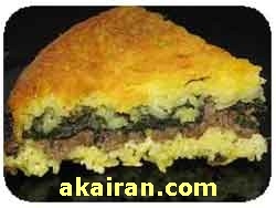 ته چین اسفناج , ته چین اسفناج با گوشت چرخ کرده , طرز تهیه ته چین اسفناج با گوشت 