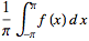 1/piint_(-pi)^pif(x)dx