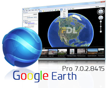 نرم افزار گوگل ارت مشاهده 3 بعدی نقشه زمین - Google Earth Pro 7.0.2.8415