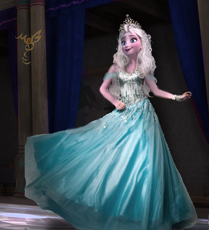 Elsa at a Ball in the Southern Isle by PhoenixdreamangelMSB