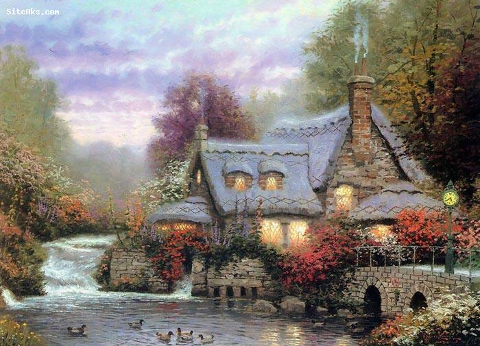 نقاشی های طبیعت اثر Thomas Kinkade