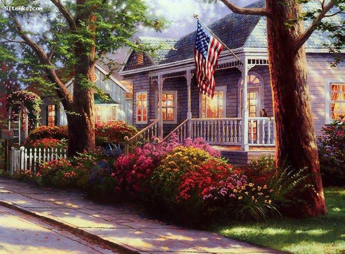 نقاشی های طبیعت اثر Thomas Kinkade