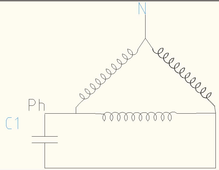 3 phase in single delta