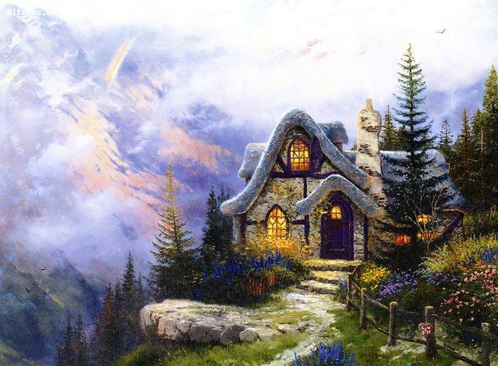 نقاشی های طبیعت اثر Thomas Kinkade