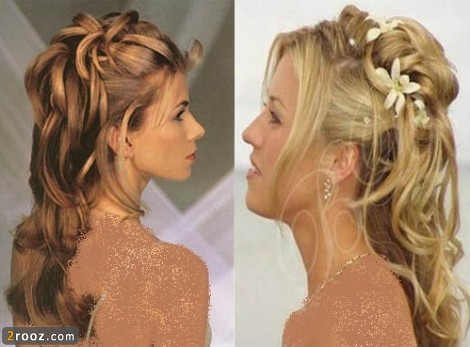 Wedding Hairstyles for Long Hair 470x347 جدیدترین مدل های شینیون عروس 2013