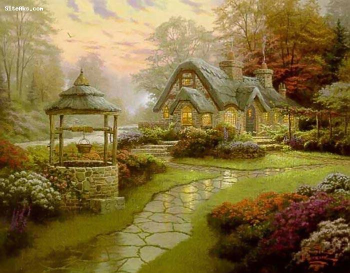 نقاشی های طبیعت اثر Thomas Kinkade