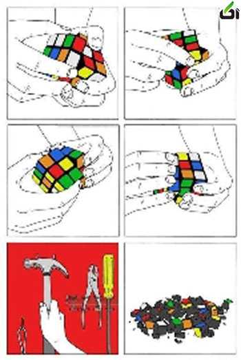 آسان ترین روش برای حل مکعب روبیک 