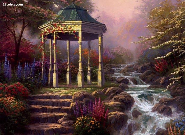 نقاشی های طبیعت اثر Thomas Kinkade