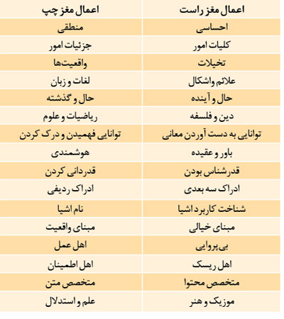 ,تست خودشناسی؛ نیمکره راست مغز شما  فعال تر است یا چپ؟ نیمکره,مغز,روانشناسی شخصیت