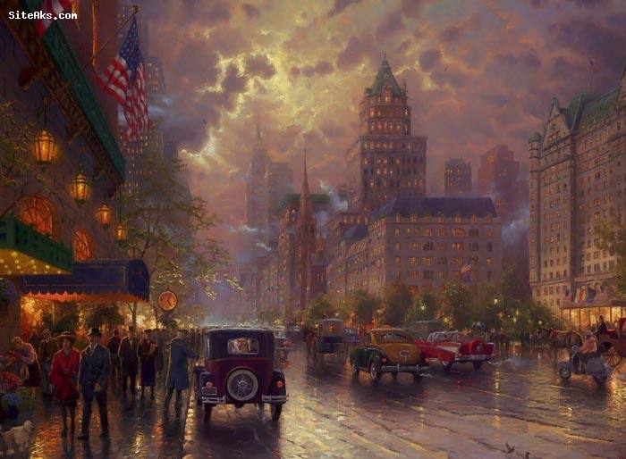 نقاشی های طبیعت اثر Thomas Kinkade