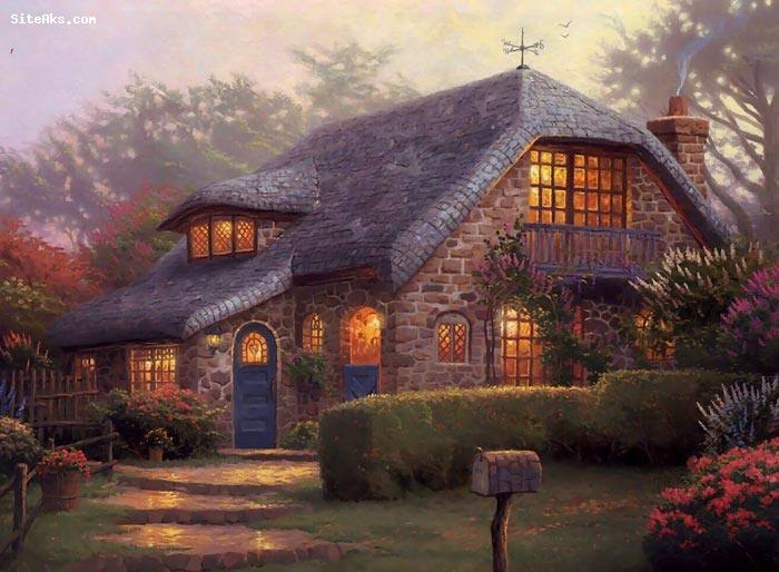 نقاشی های طبیعت اثر Thomas Kinkade