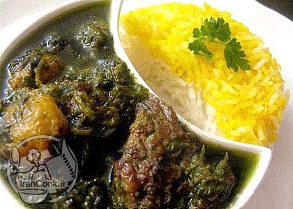 طرز تهیه خورش آلو اسفناج , خورشت اسفناج , خورش آلو اسفناج با گوشت 