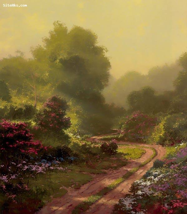 نقاشی های طبیعت اثر Thomas Kinkade