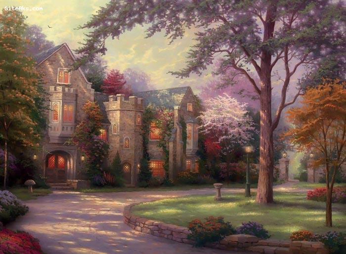 نقاشی های طبیعت اثر Thomas Kinkade