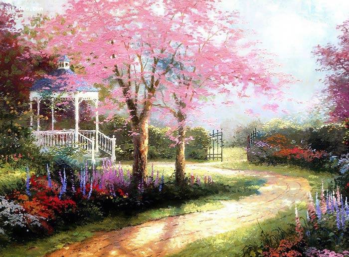 نقاشی های طبیعت اثر Thomas Kinkade