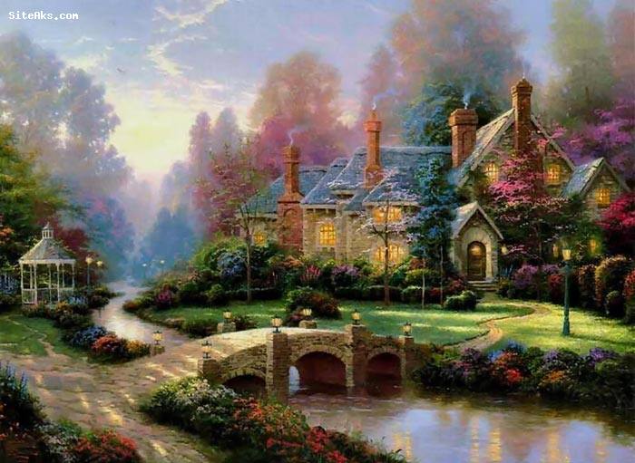 نقاشی های طبیعت اثر Thomas Kinkade